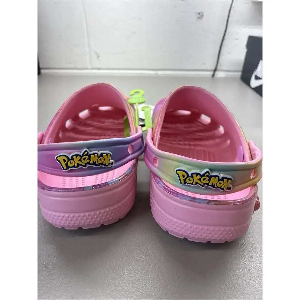 Crocs Pikachu Classic Clog Pokemon Slide Slip On Pink 211229-90H Kid's Size 4 J4